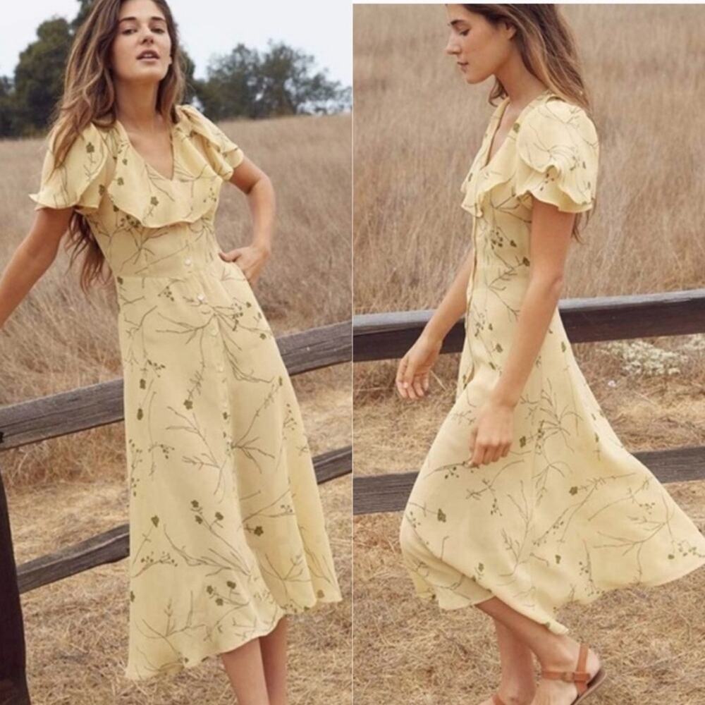Christy Dawn Daisy Floral Midi Dress